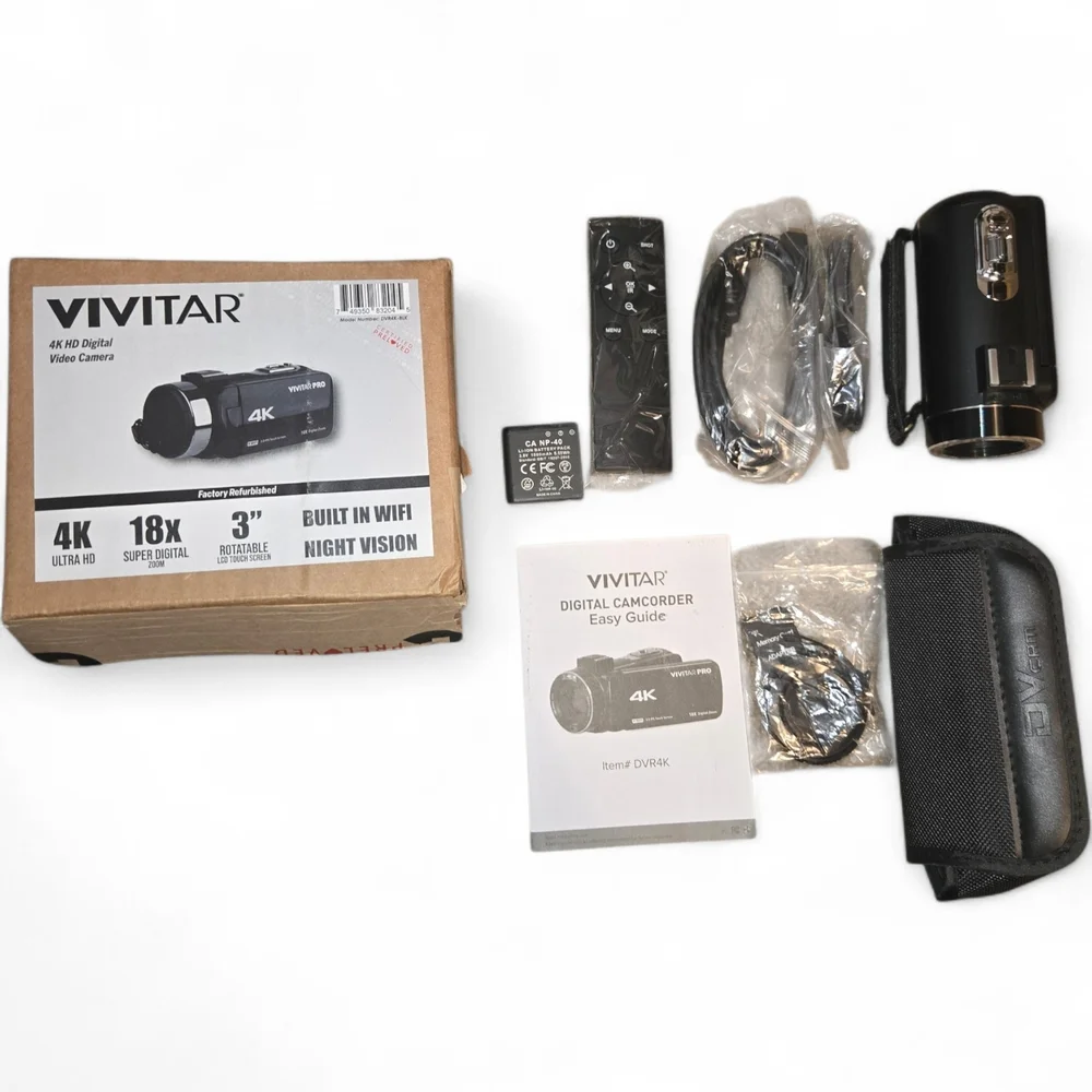 Vivitar 4K Digital Camcorder DVR4K - Black